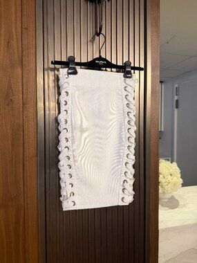 White Bandage Mini Skirt